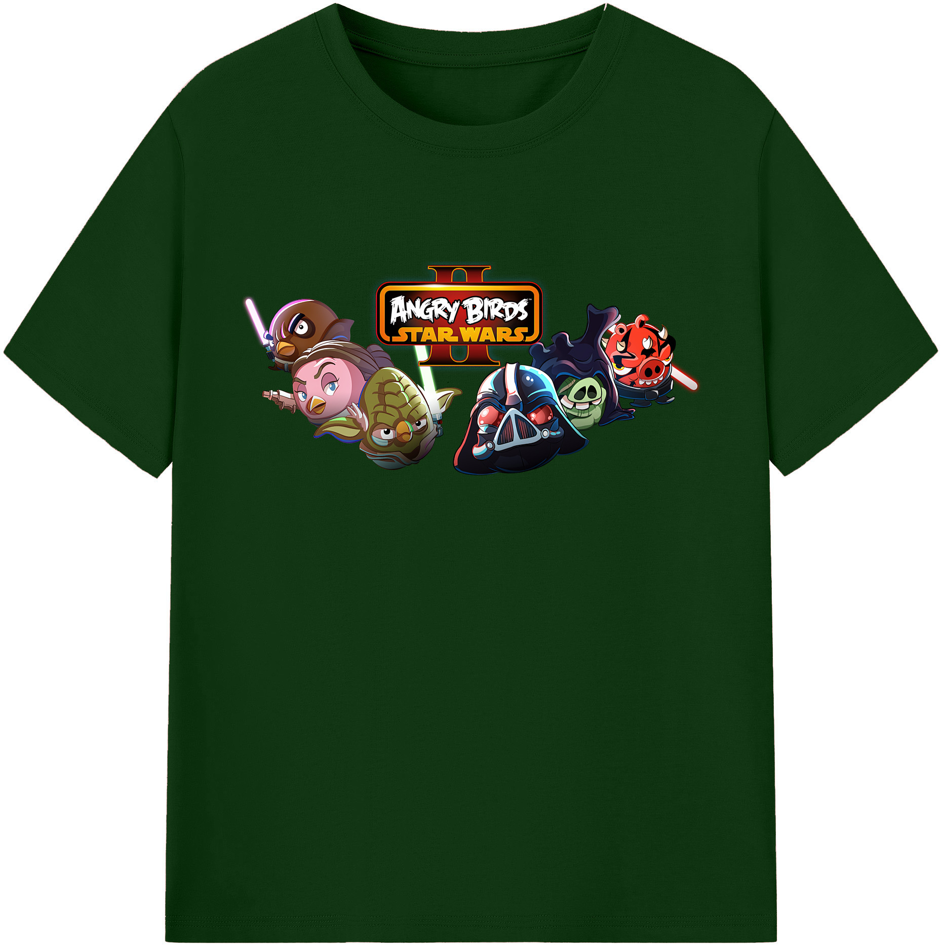 （画像用） Angry Birds アングリーバード 綿100％半袖Tシャツ（フロントプリント）